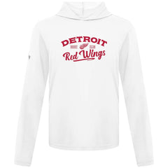 Detroit Red Wings Levelwear Anthem Ice Wall Pullover Hoodie - White - NHL