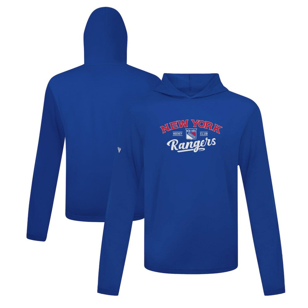 New York Rangers Levelwear Anthem Ice Wall Pullover Hoodie - Blue - NHL