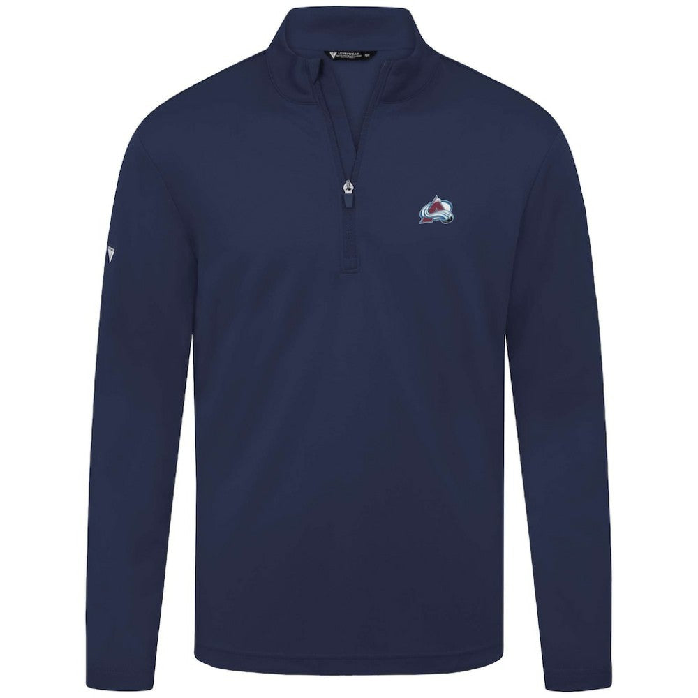 Colorado Avalanche Levelwear Heron Insignia Core Quarter-Zip Jacket - Navy - NHL