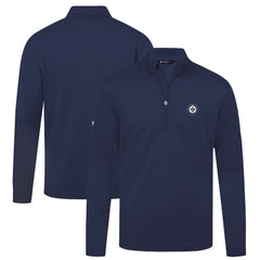Winnipeg Jets Levelwear Heron Insignia Core Quarter-Zip Jacket - Navy - NHL