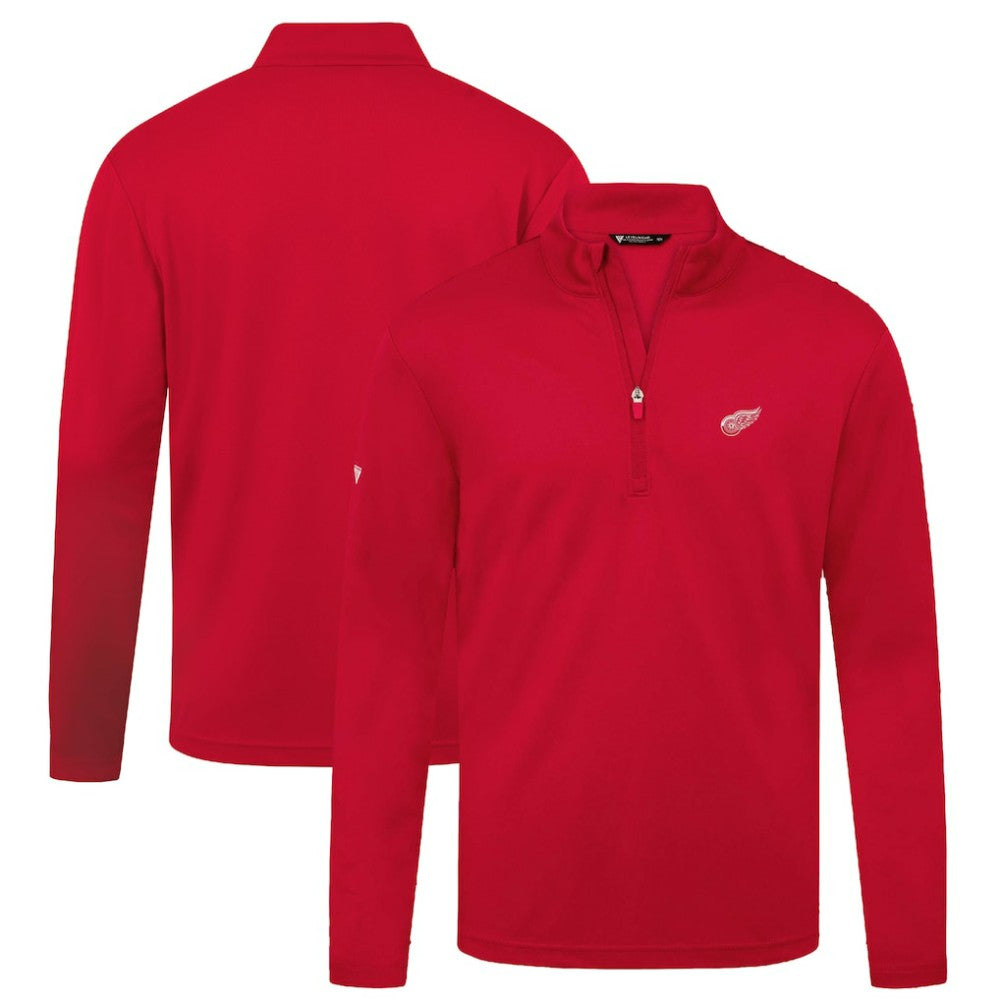 Detroit Red Wings Levelwear Heron Insignia Core Quarter-Zip Jacket - Red - NHL
