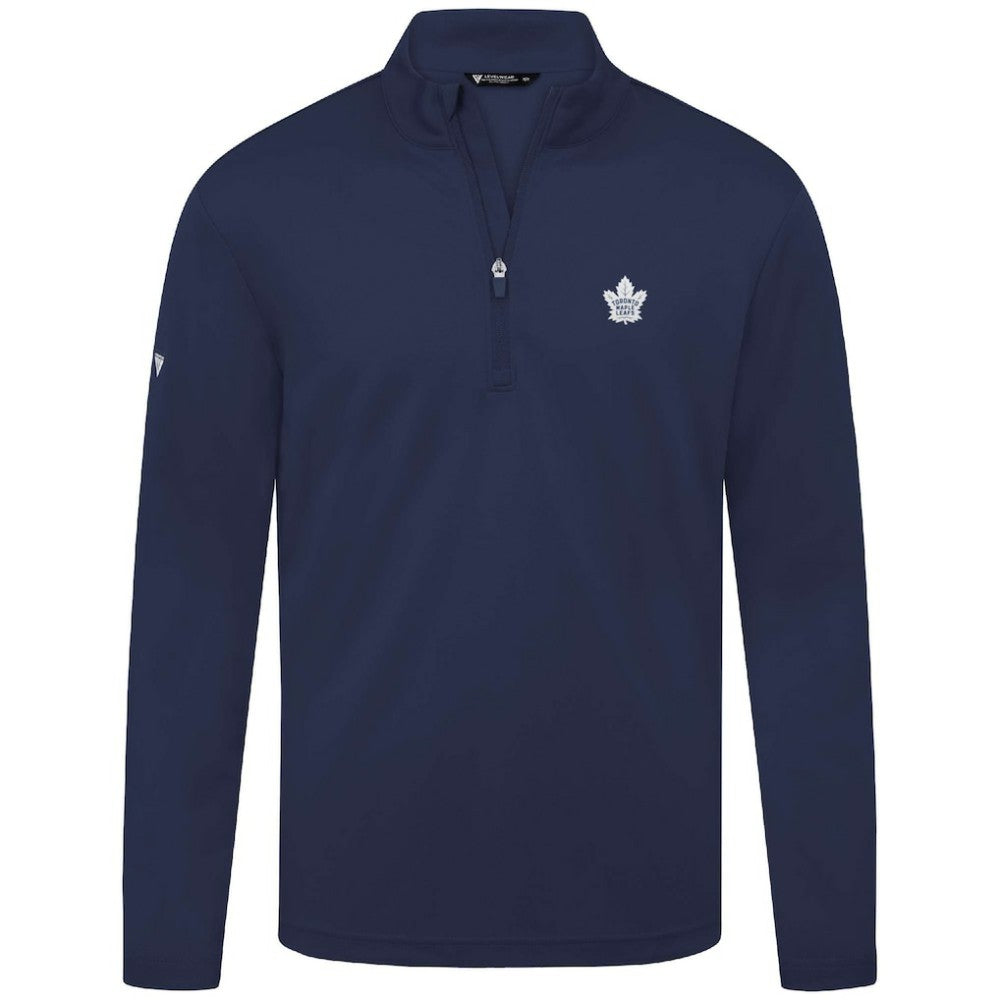 Toronto Maple Leafs Levelwear Heron Insignia Core Quarter-Zip Jacket - Navy - NHL
