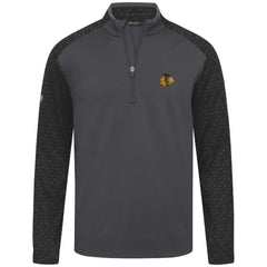 Chicago Blackhawks Levelwear Aztec Insignia Core Quarter-Zip Pullover Top - Charcoal - NHL