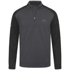 Minnesota Wild Levelwear Aztec Insignia Core Quarter-Zip Pullover Top - Charcoal - NHL