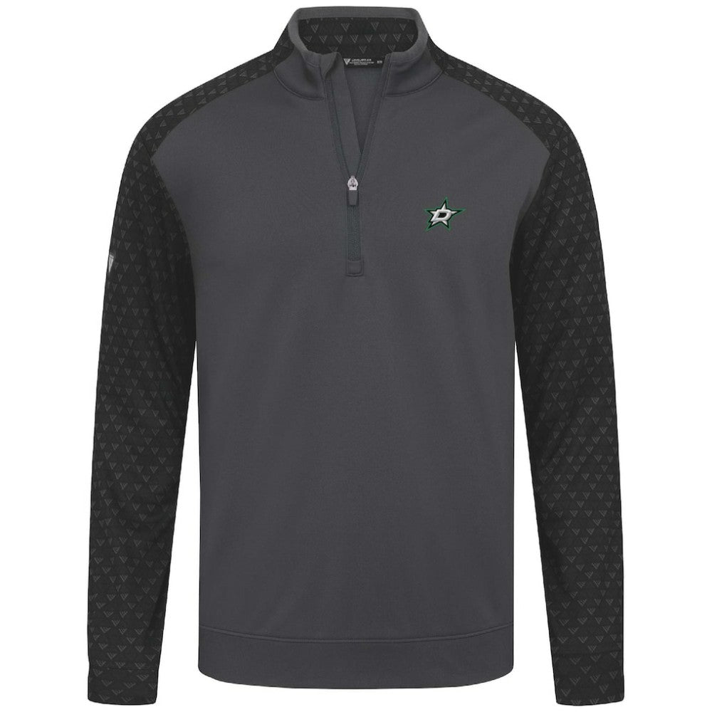 Dallas Stars Levelwear Aztec Insignia Core Quarter-Zip Pullover Top - Charcoal - NHL