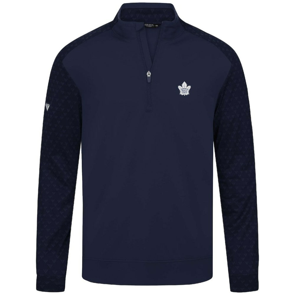 Toronto Maple Leafs Levelwear Aztec Insignia Core Quarter-Zip Pullover Top - Navy - NHL