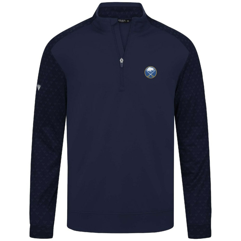Buffalo Sabres Levelwear Aztec Insignia Core Quarter-Zip Pullover Top - Navy - NHL