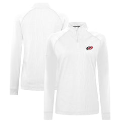 Carolina Hurricanes Levelwear Women's Amethyst Insignia Core Quarter-Zip Jacket - White - NHL