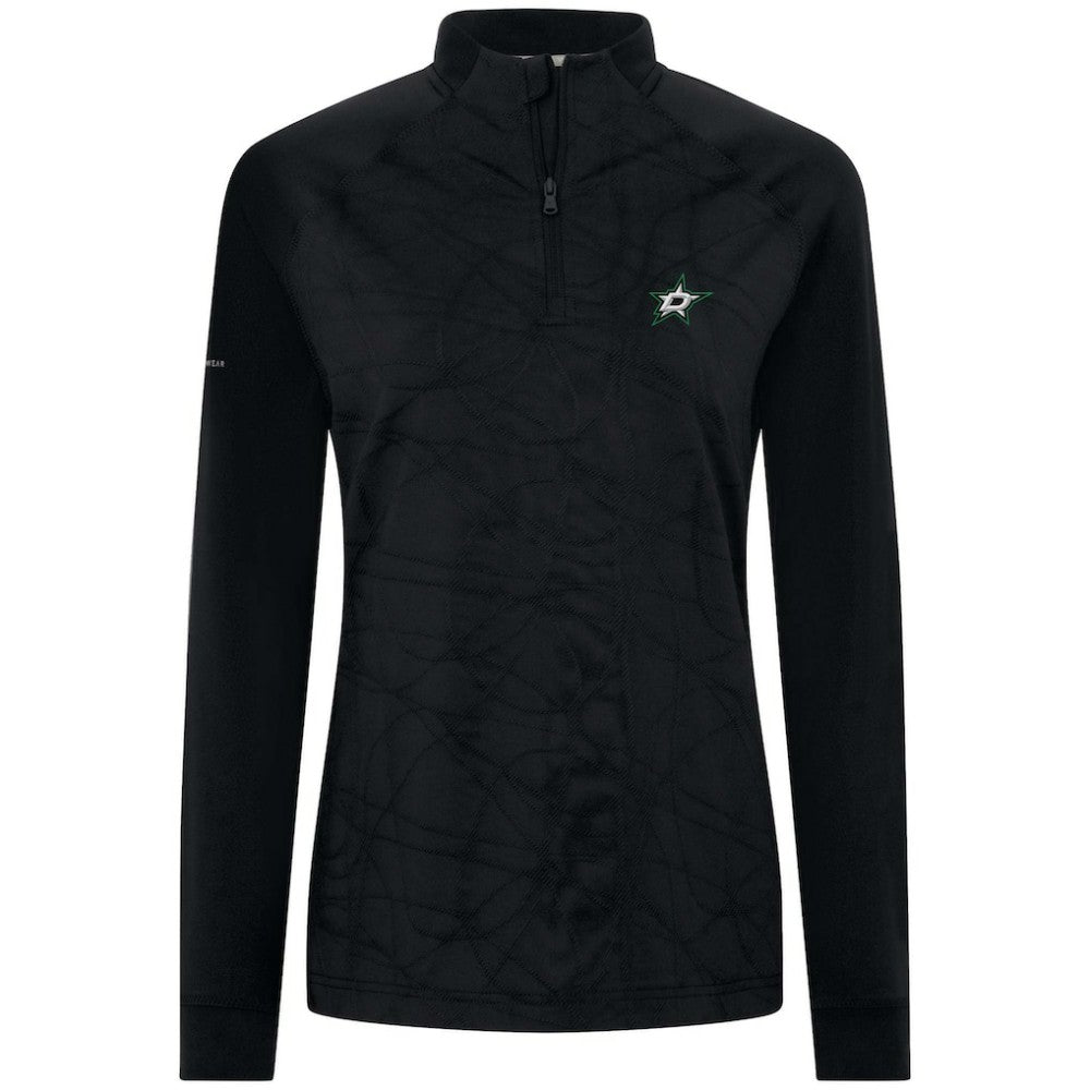 Dallas Stars Levelwear Women's Amethyst Insignia Core Quarter-Zip Jacket - Black - NHL