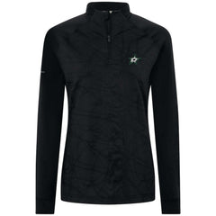 Dallas Stars Levelwear Women's Amethyst Insignia Core Quarter-Zip Jacket - Black - NHL