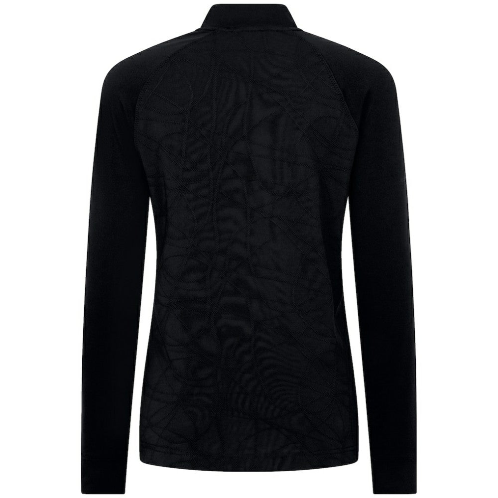 Dallas Stars Levelwear Women's Amethyst Insignia Core Quarter-Zip Jacket - Black - NHL