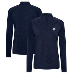 Winnipeg Jets Levelwear Women's Amethyst Insignia Core Quarter-Zip Jacket - Navy - NHL