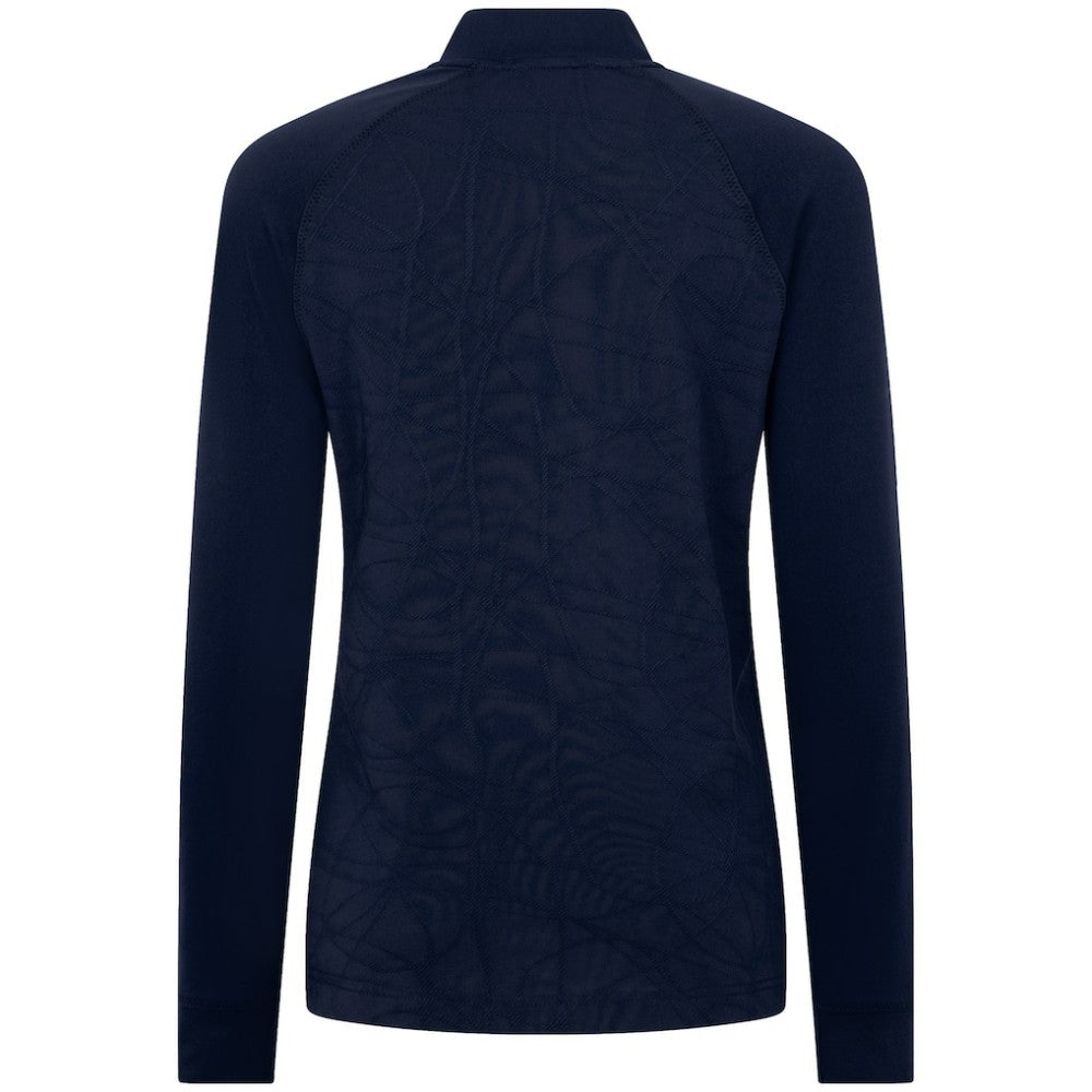 Winnipeg Jets Levelwear Women's Amethyst Insignia Core Quarter-Zip Jacket - Navy - NHL