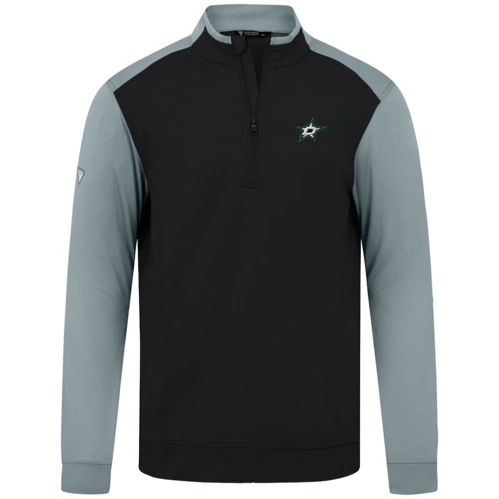 Dallas Stars Levelwear Bayou Insignia Core Quarter-Zip Pullover Top - Black - NHL