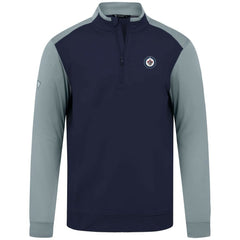 Winnipeg Jets Levelwear Bayou Insignia Core Quarter-Zip Pullover Top - Navy - NHL