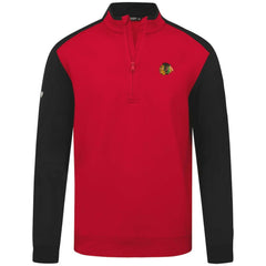 Chicago Blackhawks Levelwear Bayou Insignia Core Quarter-Zip Pullover Top - Red - NHL