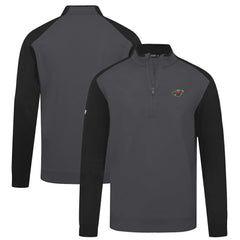 Minnesota Wild Levelwear Bayou Insignia Core Quarter-Zip Pullover Top - Charcoal - NHL