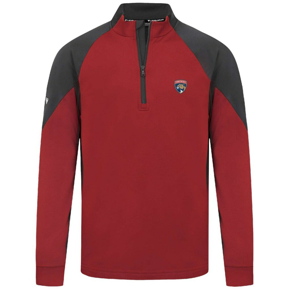 Florida Panthers Levelwear Cadet Insignia Core Quarter-Zip Pullover Top - Red - NHL