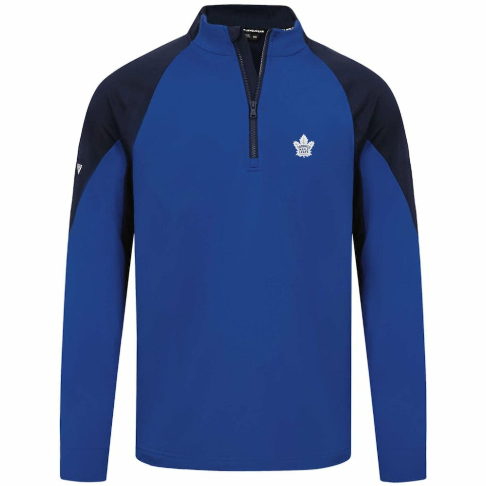 Toronto Maple Leafs Levelwear Cadet Insignia Core Quarter-Zip Pullover Top - Blue - NHL
