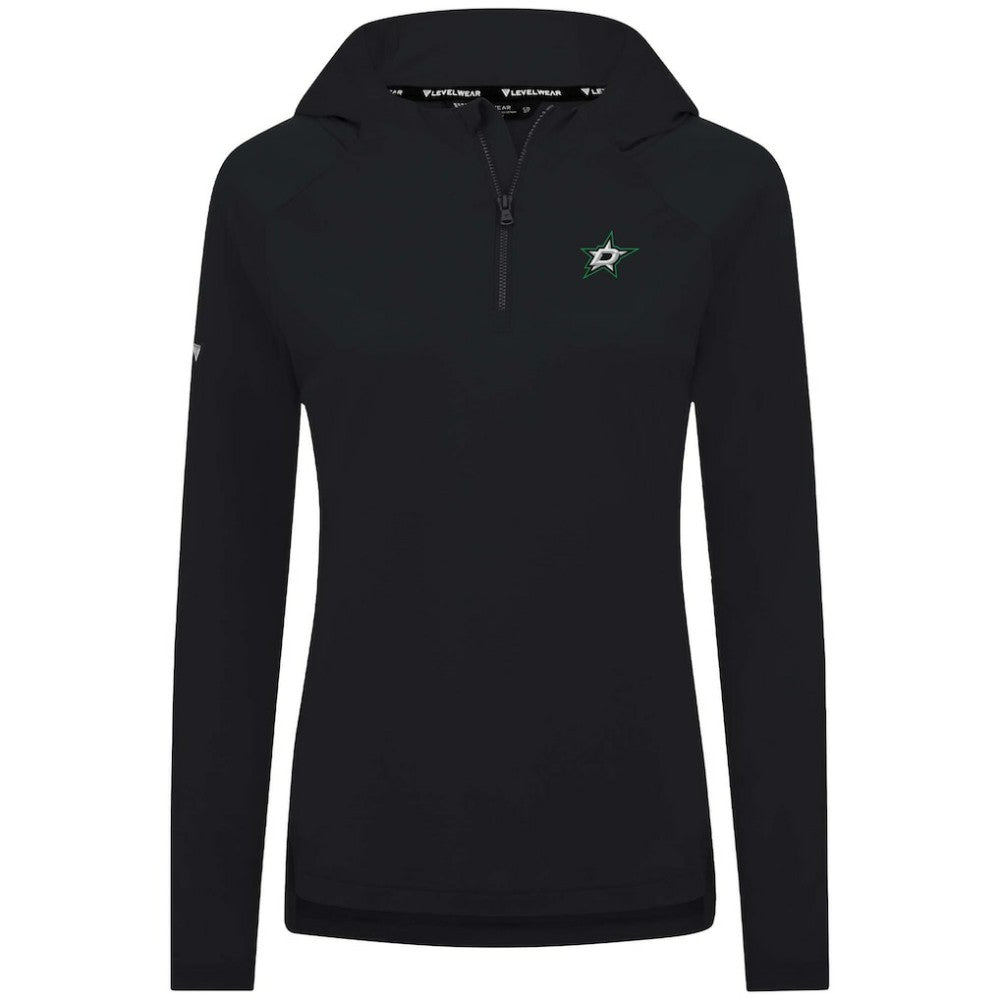 Dallas Stars Levelwear Women's Raven Insignia Core Quarter-Zip Jacket - Black - NHL