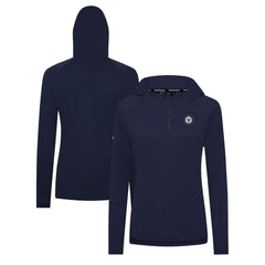 Winnipeg Jets Levelwear Women's Raven Insignia Core Quarter-Zip Jacket - Navy - NHL