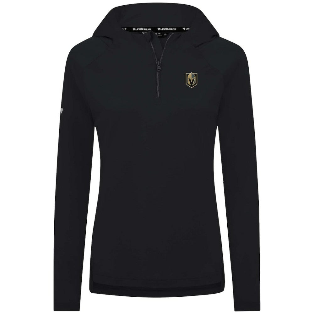 Vegas Golden Knights Levelwear Women's Raven Insignia Core Quarter-Zip Jacket - Black - NHL