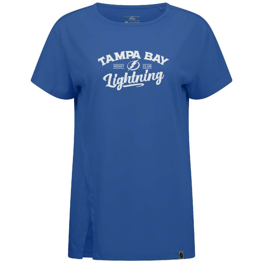 Tampa Bay Lightning Levelwear Women's Influx Ice Wall T-Shirt - Blue - NHL