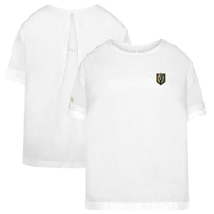 Vegas Golden Knights Levelwear Women's Tulip Primary Logo T-Shirt - White - NHL