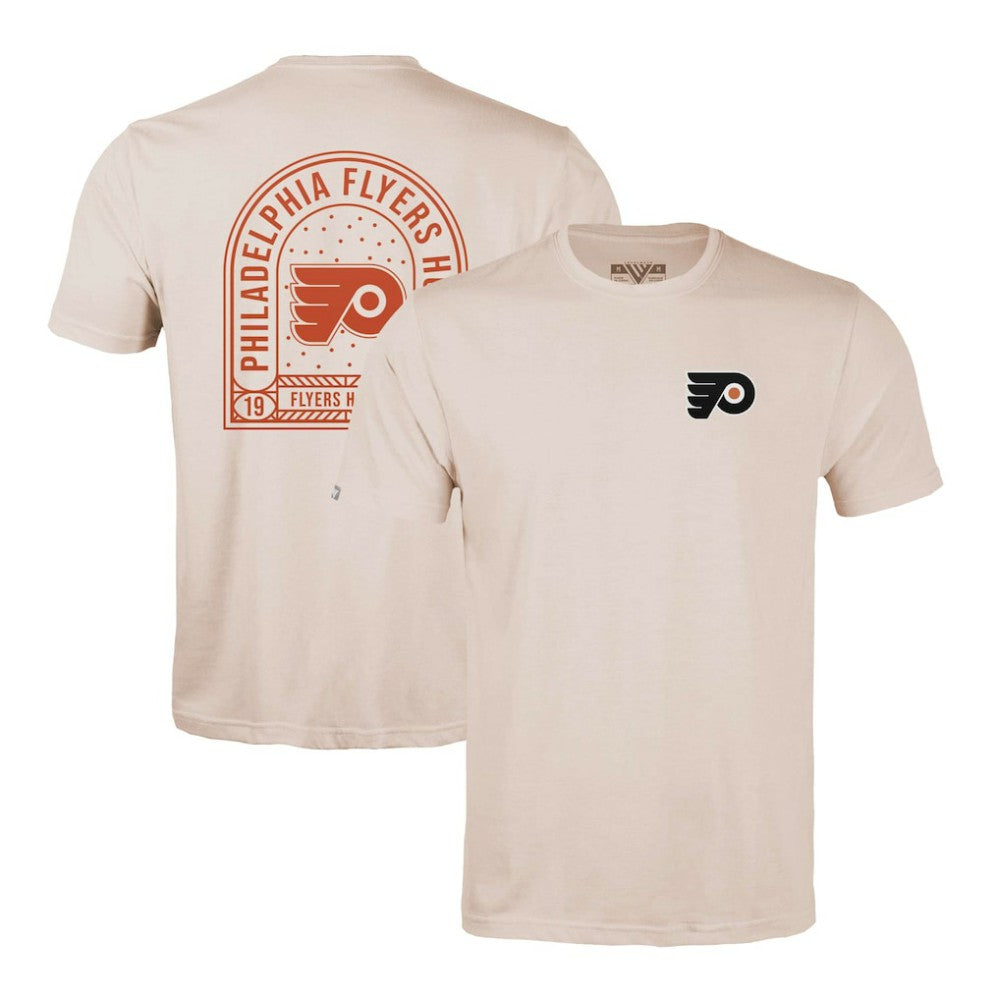 Philadelphia Flyers Levelwear Richmond Stained Glass T-Shirt - Khaki - NHL