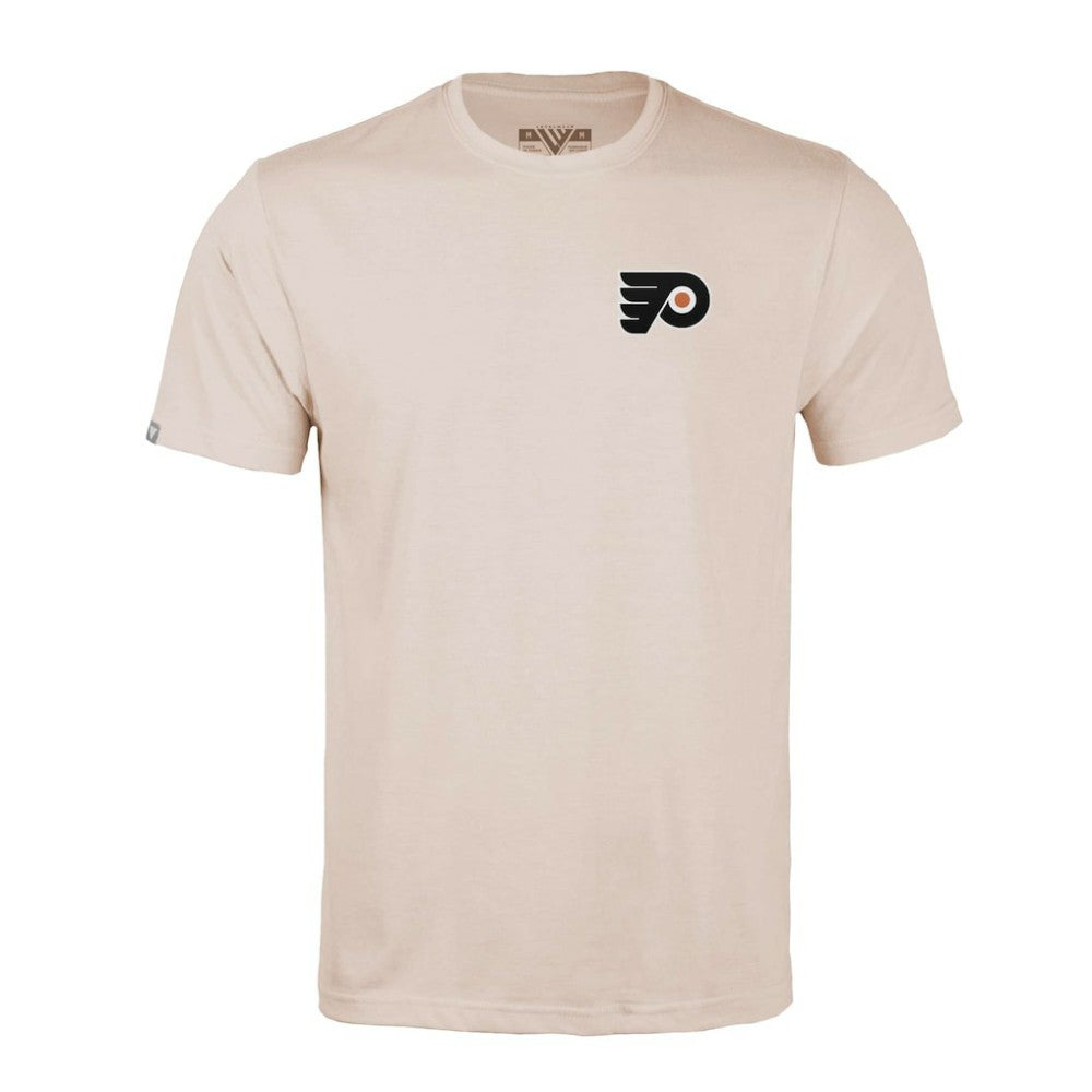 Philadelphia Flyers Levelwear Richmond Stained Glass T-Shirt - Khaki - NHL
