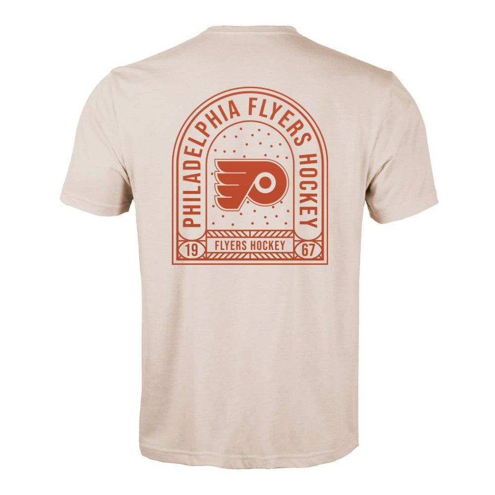 Philadelphia Flyers Levelwear Richmond Stained Glass T-Shirt - Khaki - NHL