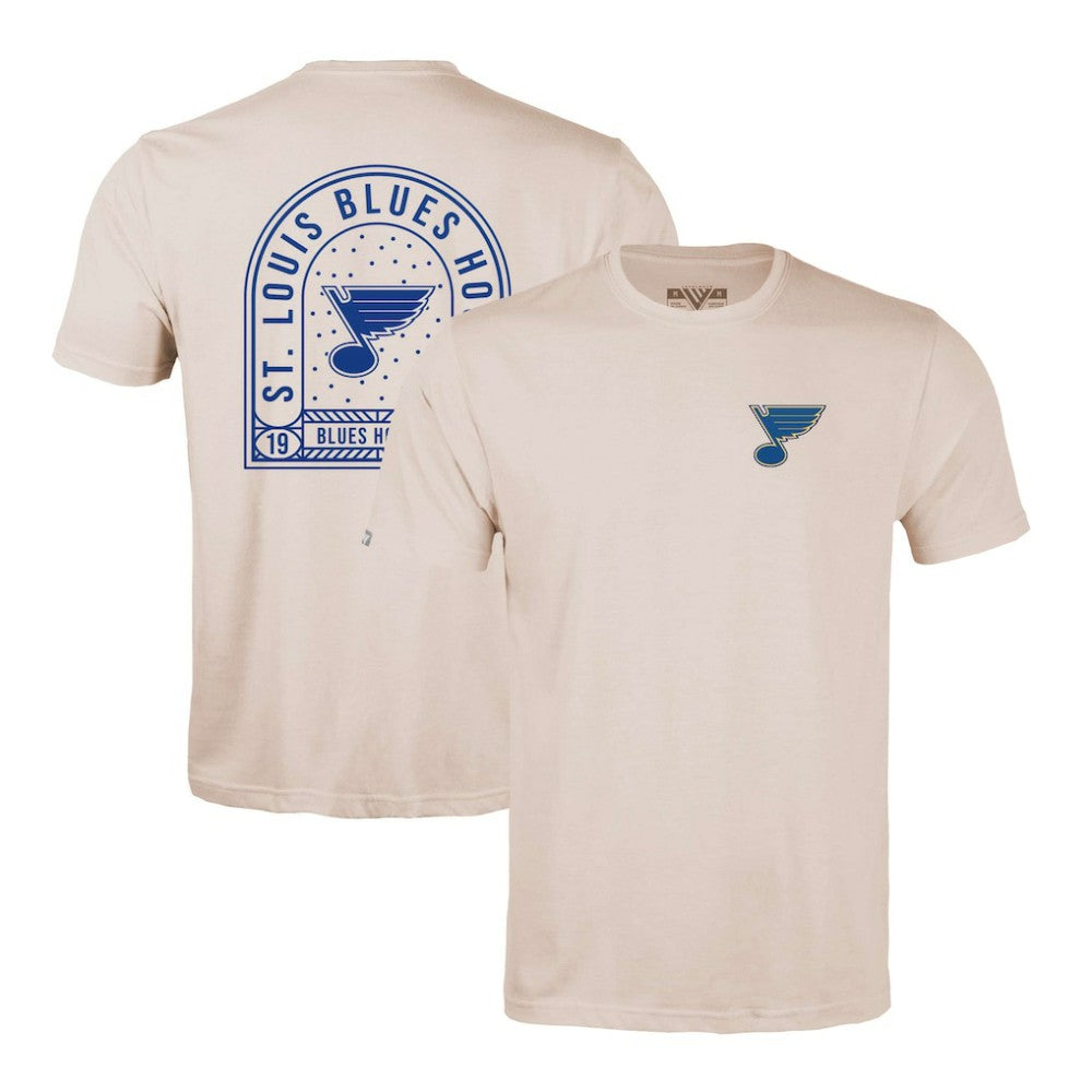 St. Louis Blues Levelwear Richmond Stained Glass T-Shirt - Khaki - NHL