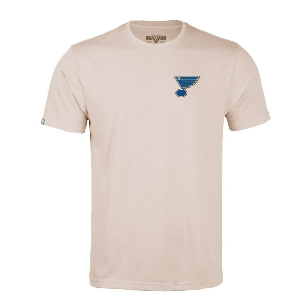 St. Louis Blues Levelwear Richmond Stained Glass T-Shirt - Khaki - NHL