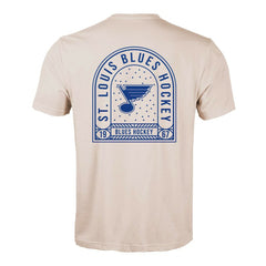 St. Louis Blues Levelwear Richmond Stained Glass T-Shirt - Khaki - NHL
