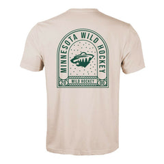 Minnesota Wild Levelwear Richmond Stained Glass T-Shirt - Khaki - NHL