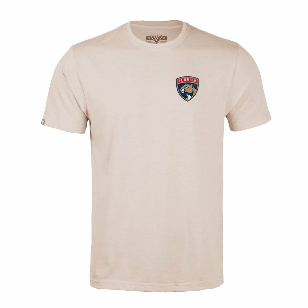 Florida Panthers Levelwear Richmond Stained Glass T-Shirt - Khaki - NHL