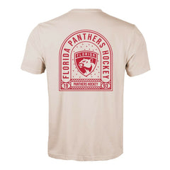 Florida Panthers Levelwear Richmond Stained Glass T-Shirt - Khaki - NHL