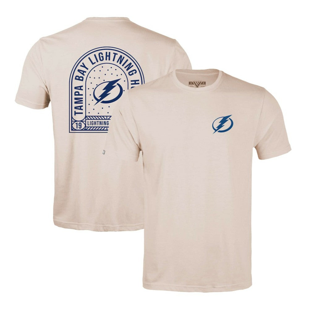 Tampa Bay Lightning Levelwear Richmond Stained Glass T-Shirt - Khaki - NHL