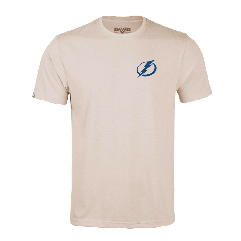 Tampa Bay Lightning Levelwear Richmond Stained Glass T-Shirt - Khaki - NHL