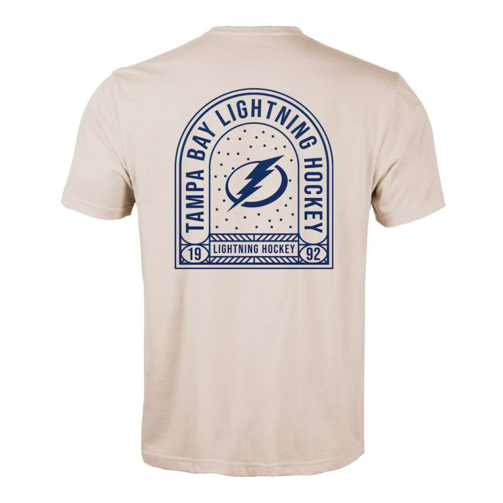 Tampa Bay Lightning Levelwear Richmond Stained Glass T-Shirt - Khaki - NHL