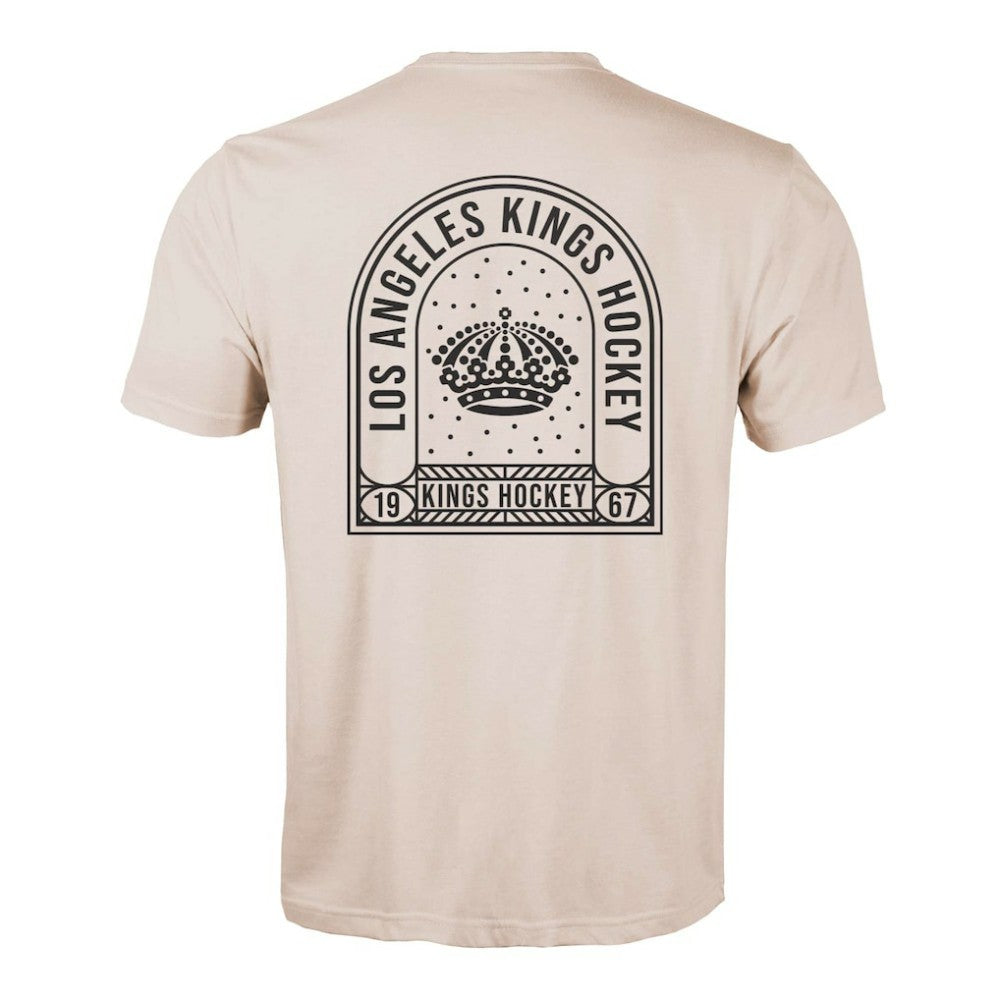 Los Angeles Kings Levelwear Richmond Stained Glass T-Shirt - Khaki - NHL