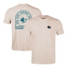 San Jose Sharks Levelwear Richmond Stained Glass T-Shirt - Khaki - NHL