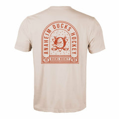Anaheim Ducks Levelwear Richmond Stained Glass T-Shirt - Khaki - NHL