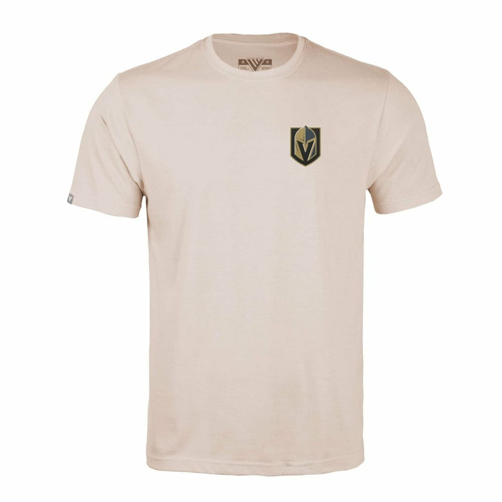 Vegas Golden Knights Levelwear Richmond Stained Glass T-Shirt - Khaki - NHL