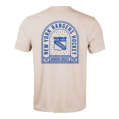 New York Rangers Levelwear Richmond Stained Glass T-Shirt - Khaki - NHL