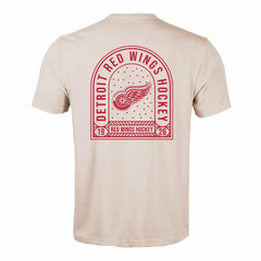 Detroit Red Wings Levelwear Richmond Stained Glass T-Shirt - Khaki - NHL