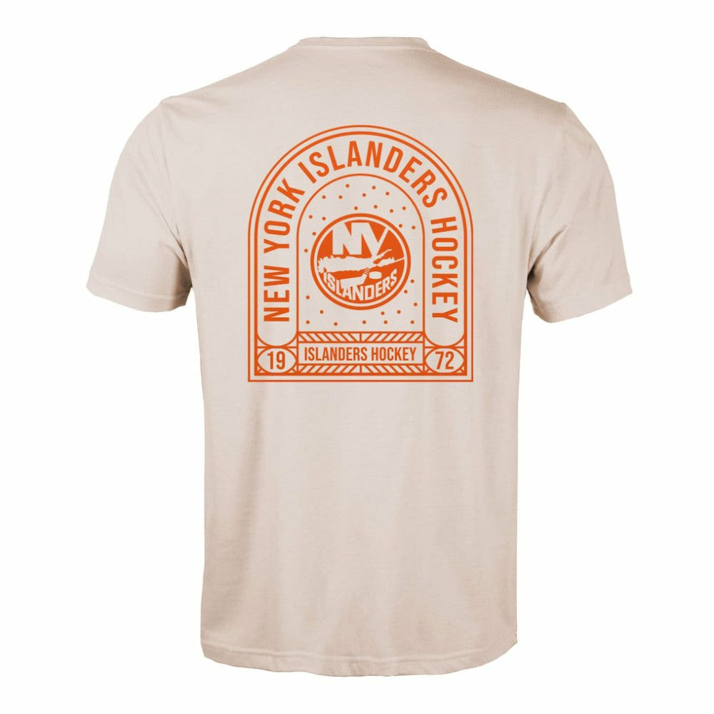 New York Islanders Levelwear Richmond Stained Glass T-Shirt - Khaki - NHL