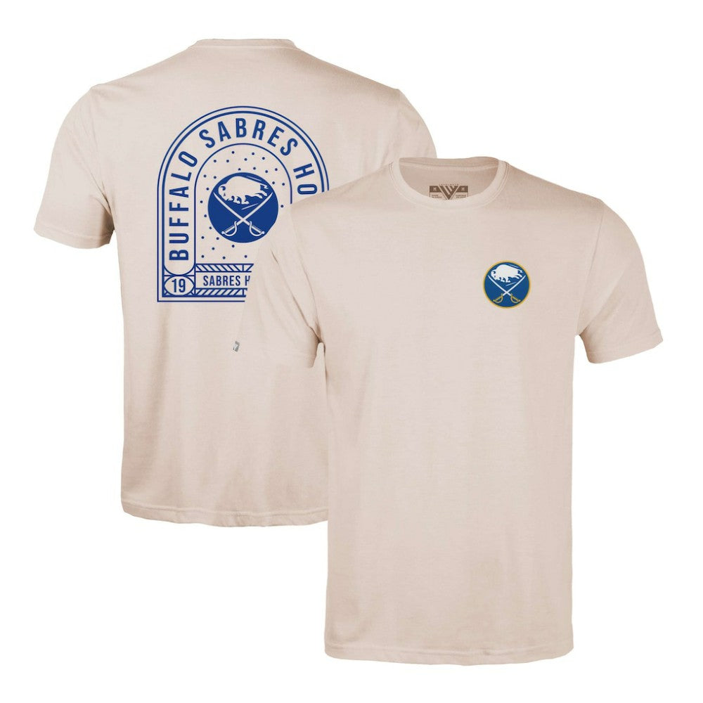 Buffalo Sabres Levelwear Richmond Stained Glass T-Shirt - Khaki - NHL