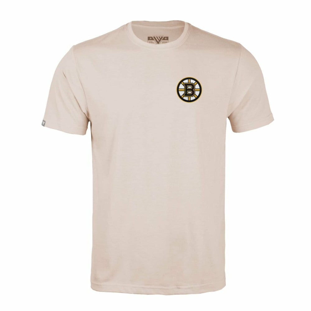 Boston Bruins Levelwear Richmond Stained Glass T-Shirt - Khaki - NHL