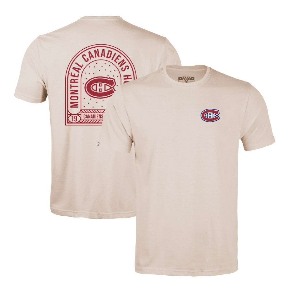 Montreal Canadiens Levelwear Richmond Stained Glass T-Shirt - Khaki - NHL